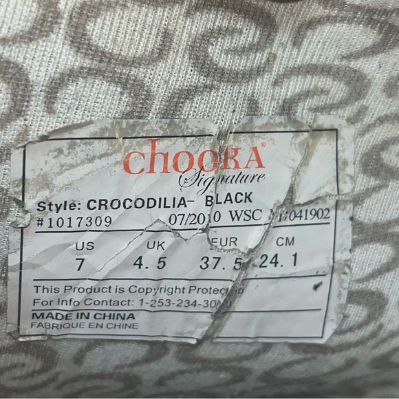 Chooka Crocodilia Black Rubber rain boots - Picture 5 of 11